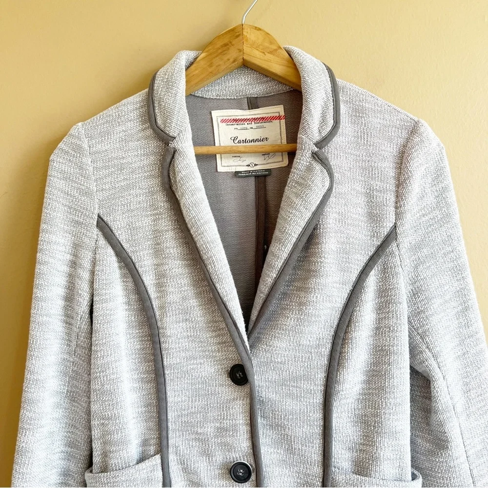 Anthropologie Cartonnier Beckett Jacket in size Small with piping detail - Picture 3 of 11